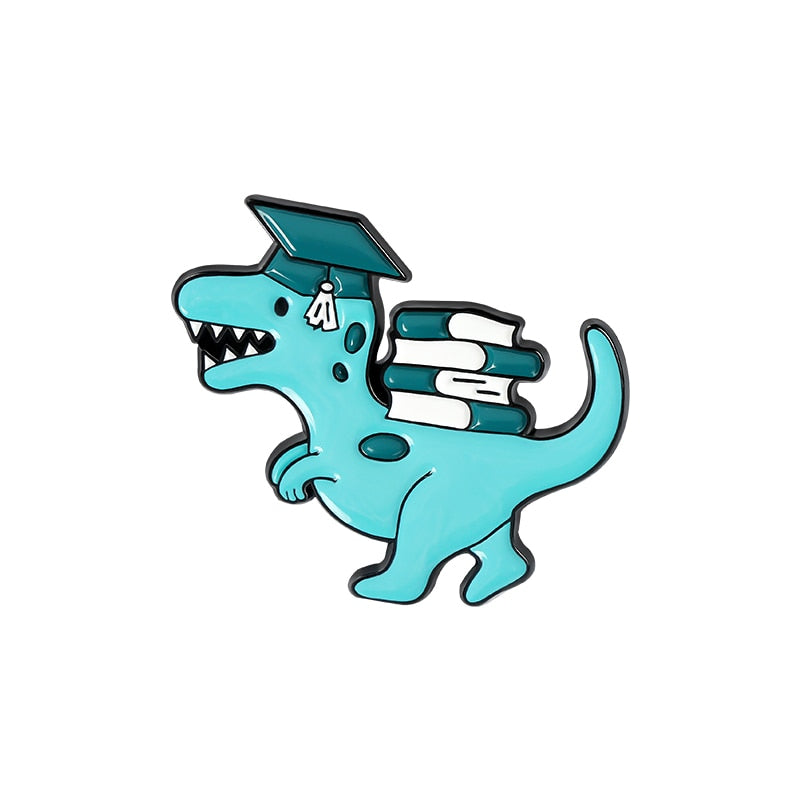 Dinosaur and Books - Style 2