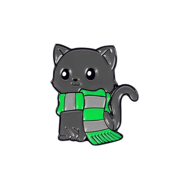 Cat - Green Scarf
