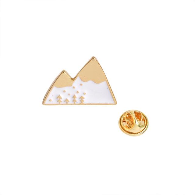 Mountains - White and Gold